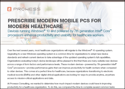 Prescribe Modern Mobile PCs for Modern Healthcare