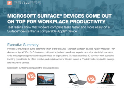 Microsoft Surface® Devices Come Out On Top for Workplace Productivity
