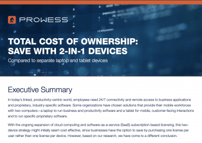 Total Cost of Ownership: Save with 2-in-1 Devices