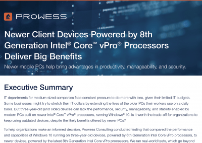 8th Generation Intel Core vPro Processors Deliver Big Benefits