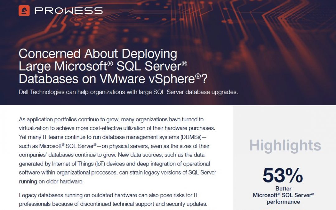 Concerned About Deploying Large Microsoft SQL Server Databases on VMware vSphere?