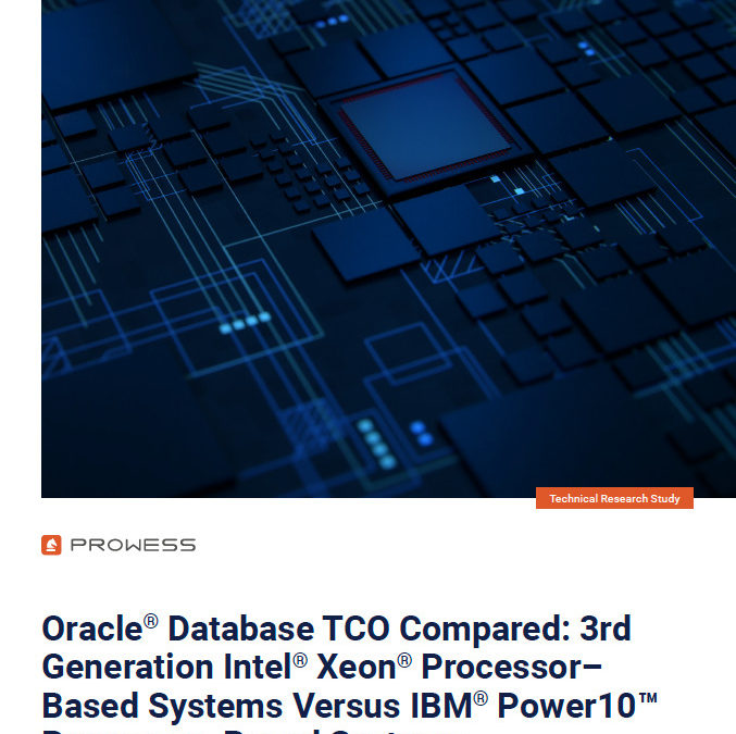 Intel Oracle DB on ICL vs IBM Power10 TCO Study